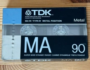 New Sealed TDK Metal MA 90 Cassette Tape - Picture 1 of 2