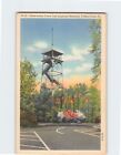 Postkarte Aussichtsturm & Hartriegelblüten Valley Schmiede Pennsylvania USA