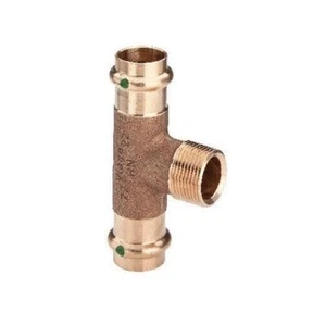 Viega T-Stück SANPRESS AG Rotguss 2217.1 Pressfitting 18 22 28 35 42 mm - Bild 1 von 1