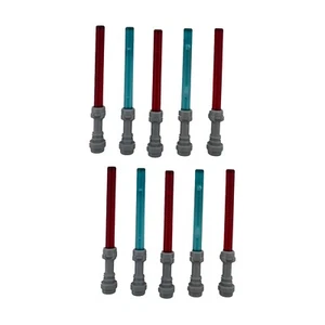 Lego Lichtschwerter 10St. rot und blau Lightsaber Yedi für Star Wars Minifiguren - Picture 1 of 1