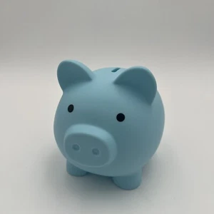Piggy Bank for Kids Unbreakable Plastic Coin Bank Money Saving Box Blue Large - Picture 1 of 7