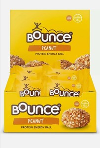RRP £26 Bounce Peanut Protein Blast Energy Balls 12 x 45g BBE:07.08.20