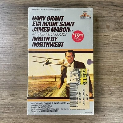 North By Northwest (VHS, 1983 Foldout Box) SEALED Alfred Hitchcock Cary Grant - Image 1 of 4