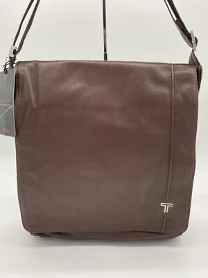 Tumi Canyon Vertical Messenger Bag Brown Leather12” x 11.5” x 3.25” - Image 1 of 4