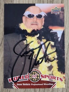Jesse Ventura Signed 2010 Upper Deck World Of Sports Card #252 WWF Wrestling RAD - Picture 1 of 1