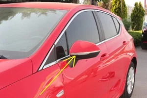 Listones cromados para tapas de espejos OPEL ASTRA K a partir del año 2015 acero inoxidable - Imagen 1 de 5