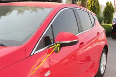 Listones cromados para tapas de espejos OPEL ASTRA K a partir del año 2015 acero inoxidable - Imagen 1 de 4