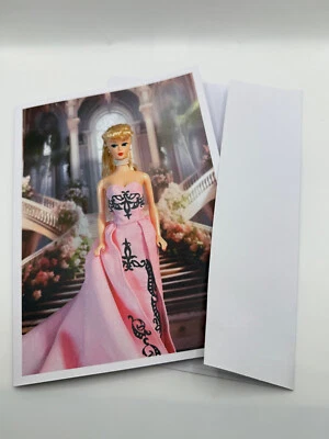Brand New A Pretty in Pink Barbie Greeting Card 5" by 7" w/Envelope - Image 1 of 3