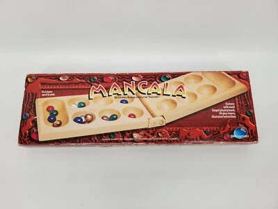 Mancala Game of Collecting Gemstones by Pressman With Wood Board - 1997 - Image 1 of 2