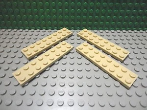 Lego 4 Tan 2x8 base plate NEW - Bild 1 von 1