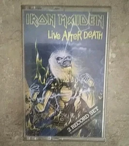 Iron Maiden Live After Death Cassette Tape 1985 Capitol World - Picture 1 of 5