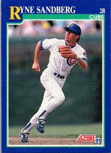 1991 Score Ryne Sandberg Chicago Cubs #3