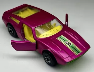 Vintage Matchbox Superfast No. 32 Maserati Bora Pink Doors Open Lesney Die-Cast - Picture 1 of 19