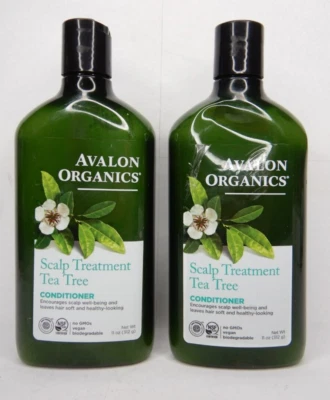 2 Avalon Organics 11 oz acondicionador tratamiento cuero cabelludo árbol de té vegano no transgénico 312 g Foto 1 de 3