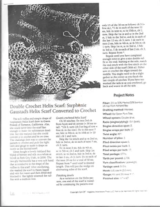 Helix Scarf 2010 Knit Crochet 2 Patterns - Picture 1 of 8