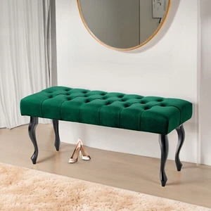 Banco HECHO A MANO banco tapizado banco de madera acolchado banco de cama acolchado banco de pasillo - Imagen 1 de 7