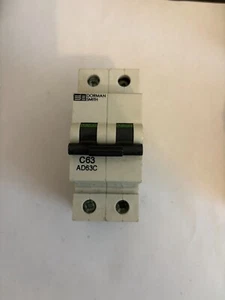DORMAN SMITH AD63C C63 63 AMP 10KA DOBLE POLO MCB DISYUNTOR - Imagen 1 de 1
