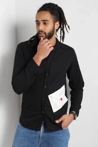 Camisa sobre Love Moschino para hombre - negra - talla mediana M (W1Y2) - Imagen 1 de 6