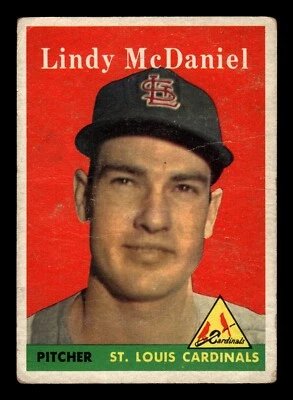 1958 Topps Lindy McDaniel #180 St. Louis Cardinals - Image 1 of 2