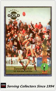 1994 Select AFL Cazaly Trading Card Gold Card G4 Trevor Barker(St.Kilda)-Rare