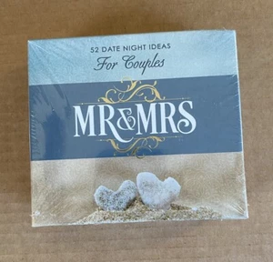 Mr & Mrs 52 Ideas de Fecha Noche para Parejas Matrimonio con Base de Acrílico - Nuevo Sellado - Imagen 1 de 3