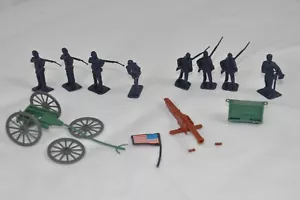 Plastic Civil War Soldiers W Cannon And Cannon Wagon replacement items - Picture 1 of 7
