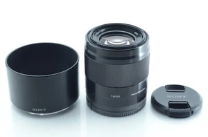 **Excellent** SONY E 50mm F1.8 OSS SEL50F18 Black for E-mount from Japan #B490 - Picture 1 of 11
