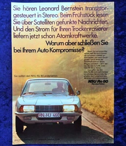 NSU RO 80, originale Werbung ca.1969........Leonard Bernstein - Picture 1 of 1