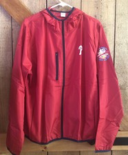 New PHILADELPHIA PHILLIES 2022 SGA Cavity Busters Red Windbreaker Jacket Adult L