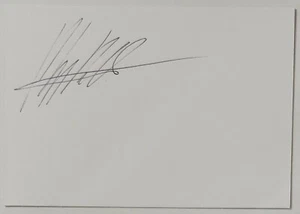 43443 091 / AUTOGRAMM auf Karton - PIER GIOGIO BELLOCCHIO (Schauspieler) - Bild 1 von 2
