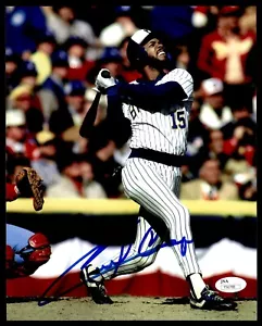 CECIL COOPER SIGNED 8X10 PHOTO - JSA STICKER ONLY COA - MILWAUKEE BREWERS - Picture 1 of 2