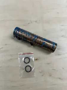Nodak Custom “Glacier” Shipwreck Copper ReyLight Dawn Flashlight - XPL HI-6000K - Picture 1 of 7
