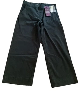 Gloria Vanderbilt Shape Effect Stretch Capri (sz. 10) Black Wide Leg - Picture 1 of 7