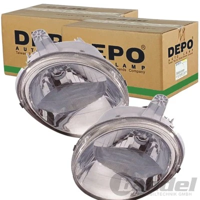 2x DEPO H4 SCHEINWERFER passend für DAEWOO MATIZ LINKS+RECHTS - Bild 1 von 4