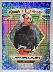 2025 UD Goodwin Champions Bianca Bustamante #21 Blue Checkers #145/249  - Picture 1 of 2