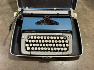Vintage Smith Corona Galaxie 12 Twelve Schreibmaschine & Hartschalenkoffer - Bild 1 von 7