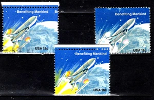 US , Print error & Shift perforation , EFO , ERROR , MNH - Picture 1 of 1