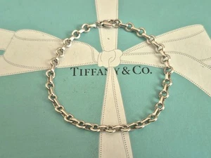 Authentisches Tiffany & Co seltenes rundes und ovales Gliederarmband Italien - Bild 1 von 13