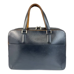 LOUIS VUITTON Monogram Mat Malden M55132 Business Bag Tote Bag Navy Leder LV - Bild 1 von 10