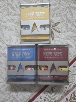 Star Trek The Original Series Remastered DVD Edition Seasons 1-3 Complete Sets Foto 1 de 4