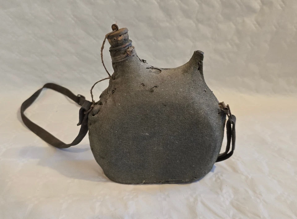 Gourde militaire FR 14-18 originale, liège intact, WWI - Photo 1/4