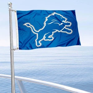 Detroit Lions Small Mini Boat and Golf Flag - Picture 1 of 6