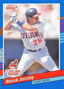 Brook Jacoby 1991 Donruss 176a Cleveland Indians BASEBALL Card - Picture 1 of 2