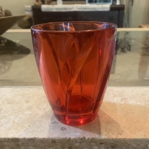 Vintage Noritake Breeze Red 9 1/2 Oz Red Glassware Tumbler - Picture 1 of 6