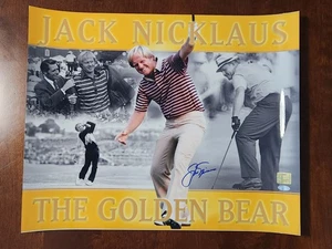 Jack Nicklaus Signed Golden Bear 16x20 Photo Steiner Holo COA Masters Collage - Picture 1 of 3