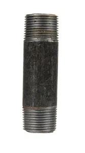 Anvil 8700138657 Black Steel Pipe Fitting Nipple 1/2 NPT Male x 4 in. - Picture 1 of 1
