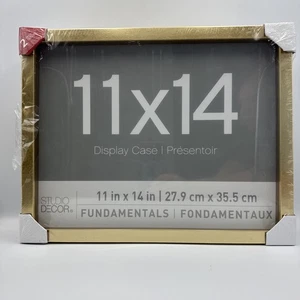 2 Pack Gold 11x14” Studio Decor Fundamentals Display Case Shadowbox Frame - Picture 1 of 16