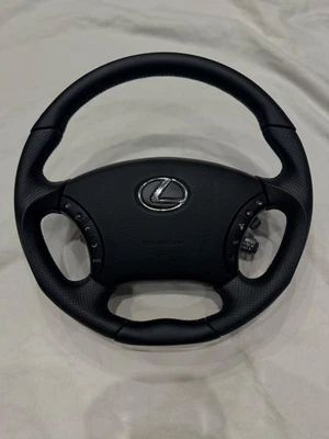 Toyota Land Cruiser Leather sports  steering wheel for  100 series Lexus LX470  - Image 1 of 4