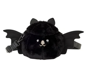 Loungefly Plush Bat Figural Crossbody Bag - Picture 1 of 7