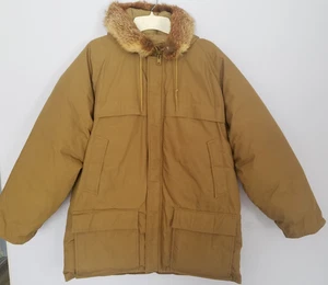 Vtg 80/90s Cabela’s Goose Down Arctic Worm Parka Hooded Fox Trim Puffer Size XL - Picture 1 of 9